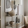 Hanah Home Cómoda D101 Dorada con Cristal Templado